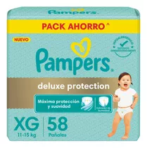 Pañales Pampers Deluxe Protection Xg X 58 Unidades