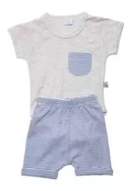 Conjunto Bambino Poket Stripes Para Bebes