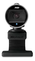 Cámara Web Microsoft Lifecam 6ch-00001 Hd 30fps Color Negro