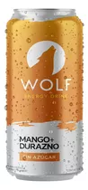Bebida Energizante De Mango & Durazno Sin Azucar Wolf 473 Ml