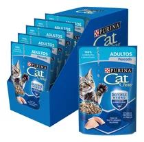 Alimento Humedo Gato Cat Chow Caja X 15u De Pescado O Pollo