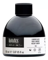 Botella Tinta Acrílica Negra Liquitex Ink Dibujo Grabado