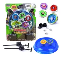 Combo 4 Beyblade Metal Blay Blade 5d Tornado Com Led