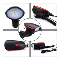 Bocina + Luz Bicicleta. Recargable Bike Ciclismo *soy Tienda