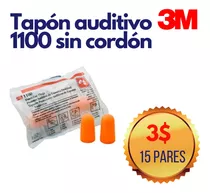 Tapones Auditivos Desechables 29 Db 3m 1100