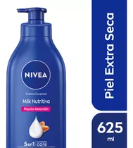 Crema Corporal Nivea Milk Nutritiva 5 En 1 625 Ml