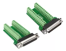 Db25 D-sub Macho Y Hembra Puerto Breakout Board Connector 25