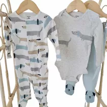 Carters Trio Set 3 Piezas Body Osito Pijama Pantalon