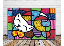 Quebra - Cabeça Puzzle Grow Romero Britto Cat De 1008 Peças