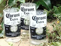 Vasos De Cerveza Corona Con Botellas Recicladas X 6 Unidades
