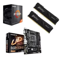 Combo Ryzen 5 5600gt + Gigabyte Ga-b450m Ds3h V2 + 2 X 8gb