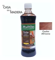 Tinta Para Madera Caoba Africana Multilac Base Agua 480ml
