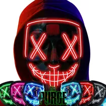 Mascara Luces Neon Led La Purga The Purge Original