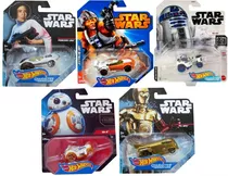 Hot Wheels Star Wars - Luke, Lea, R2-d2, C-3po E Bb-8