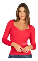 Camiseta Colombiana Modeladora Escote Corazón Evozze