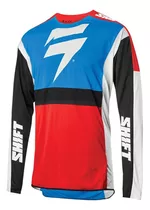 Camisa Mx Shift 3lack Label Race 2 Azul E Vermelha