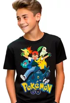 Camiseta Remera Niño Pokemon Pikachu En 4 Hermosos Diseños