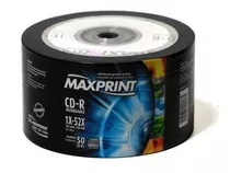 50 Mídia Cd-r Maxprint 700mb