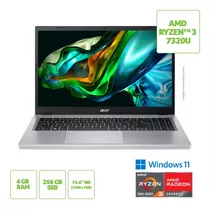 Notebook 15.6  Acer Aspire 3 Ryzen3 7320u 4gb Ssd256gb Win11