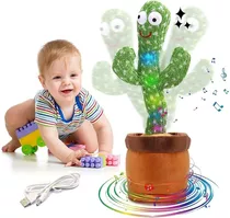 Cactus Bailarín Peluche Felpa Juguete Para Niños Recargable