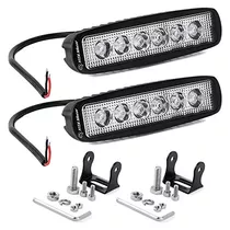 Barra De Luz Led 2pcs 18w 6 Pulgadas Flood Led Luz De T...