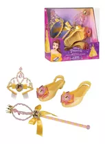 Disney Princesa Bella - Set De Accesorios Para Niñas - Inlcuye Cetro, Zapatillas Y Tiara. La Bella Y La Bestia
