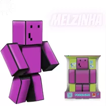 Boneco Minecraft Gamer Youtuber Melzinha 35cm Streamers 