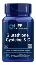 Life Extension Glutatión, Cisteína Y Vit. C, 100 Caps Sin Sabor