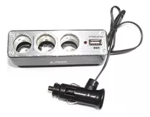 Triple Cargador Adaptador Encendedor Auto 12v + Usb