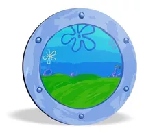 Cuadro Circular Decorativo Moderno Bob Esponja | Ø 50cm Mdf