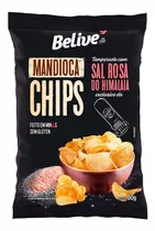 Mandioca Chips Com Sal Rosa Do Himalaia Belive 50g