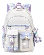 Mochila Escolar Impermeable Ligero Para Niñas Primarias Secundarias Juvenil Estilo Coreano Kawaii De Moda 