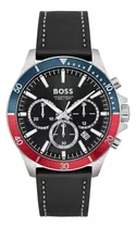 Reloj Boss Troper Para Hombre De Cuero 1514099