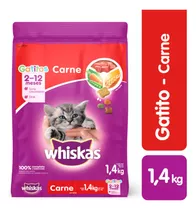 Alimento Seco Para Gatitos Carne Whiskas 1.4 Kg