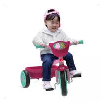 Triciclo Infantil Rosa Passeio Bandy Cestinha Bandeirante