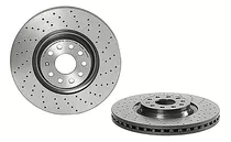 Kit 2 Discos Frenos Perforados Del Passat Cc 10/12 Brembo