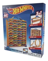 Hot Wheels Valija Pista 3 En 1 Guarda 44 Autos Full