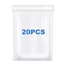 20 Pcs Bolsas De Plástico Transparentes Cierre De Crem...