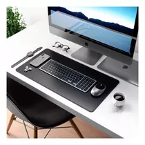 Mousepad Desk Pad Extra Grande Eddias Office 90x40 Cor Preto