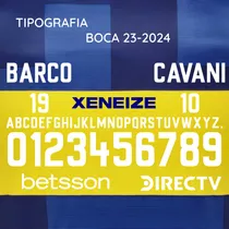 Tipografía Boca Juniors 2024  