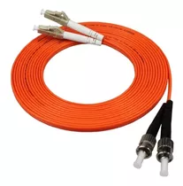 Lc/st 10 Mts Om2 Multimodo Duplex Fibra Óptica Patch Cord