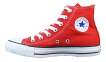 Botita Convers Chuck Taylor Lona Rojo Unisex Deporfan 