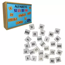 Brinquedo Educativo Pedagógico - Alfabeto Silábico 354 Peças