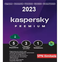 Kaspersky Antivírus Premium 5 Dispositivos 1 Ano