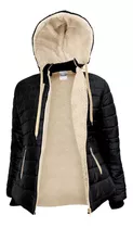 Campera Inflable De Mujer Con Polar. Brocatto