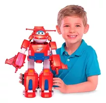 Figura Transformável - Super Wings - Robô Jett - 34 Cm - Fun