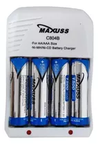  Kit Set Baterías Recargables Aa Alcalinas Cargador 1500mah