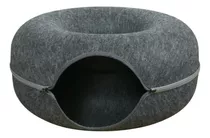 Tunel Cama Casa Gato Mascota Talle Pequeño - Wuf - Norplat Color Gris Oscuro