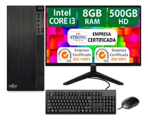 Pc Computador Completo I3 8gb Hd 500gb Mon 15 Strong Tech