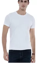 Polos Manga Corta Cuello Redondo Juvenil Slim Fit De Hombre